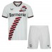 Maillot de foot Bayer Leverkusen Edmond Tapsoba #12 Extérieur vêtements enfant 2023-24 Manches Courtes (+ pantalon court)